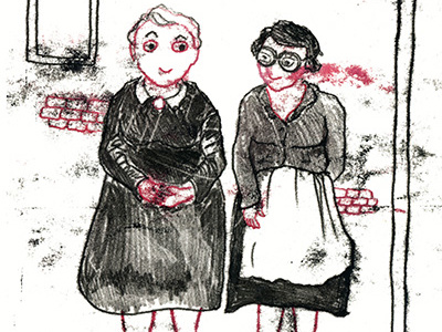 fashion Illustration cartoon dolcegabbana drawing editorial funny italian italy monoprint monotype old women