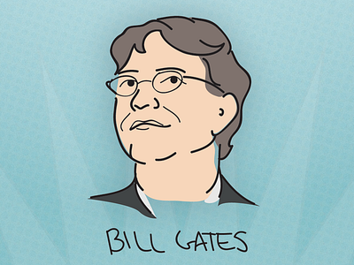 Bill Gates bill gates illustration