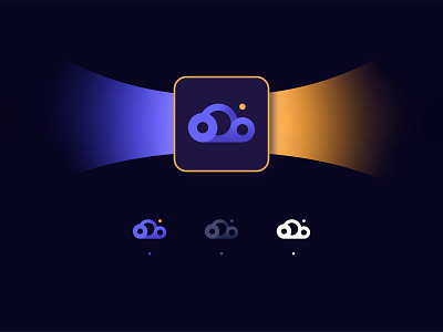 Crypto Cloud Logo Design branding cloud design flat graphic design ill illustration illustrator logo ui vector