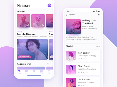Music App demo music／violet／