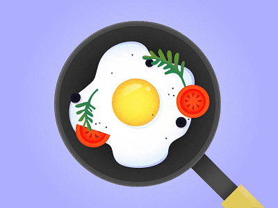 Recipe Book illustration cook egg griddle icon illustration recipe sharp tomato vector