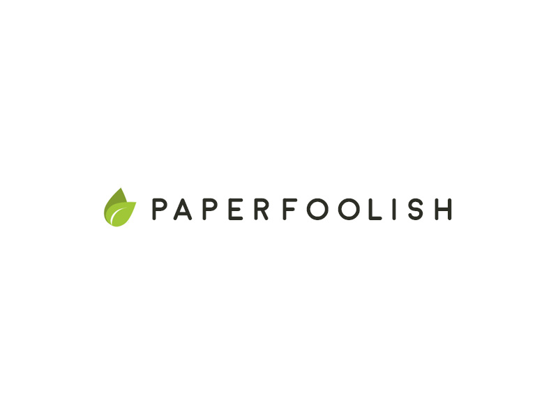 Paperfoolish - the Creative Design Firm logo design typography 2015 branding