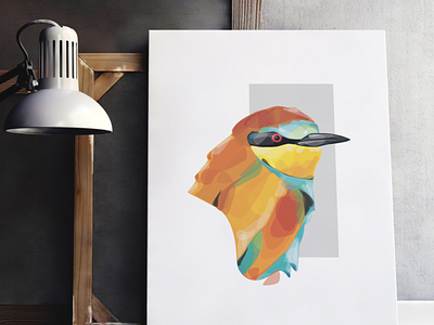 Animal Illustration: The European Bee Eater