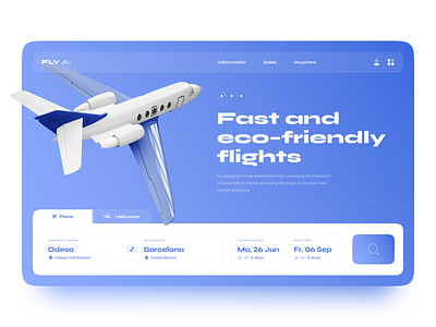 FLY AI. — New Generation Flights design typography ui uiux ux web website