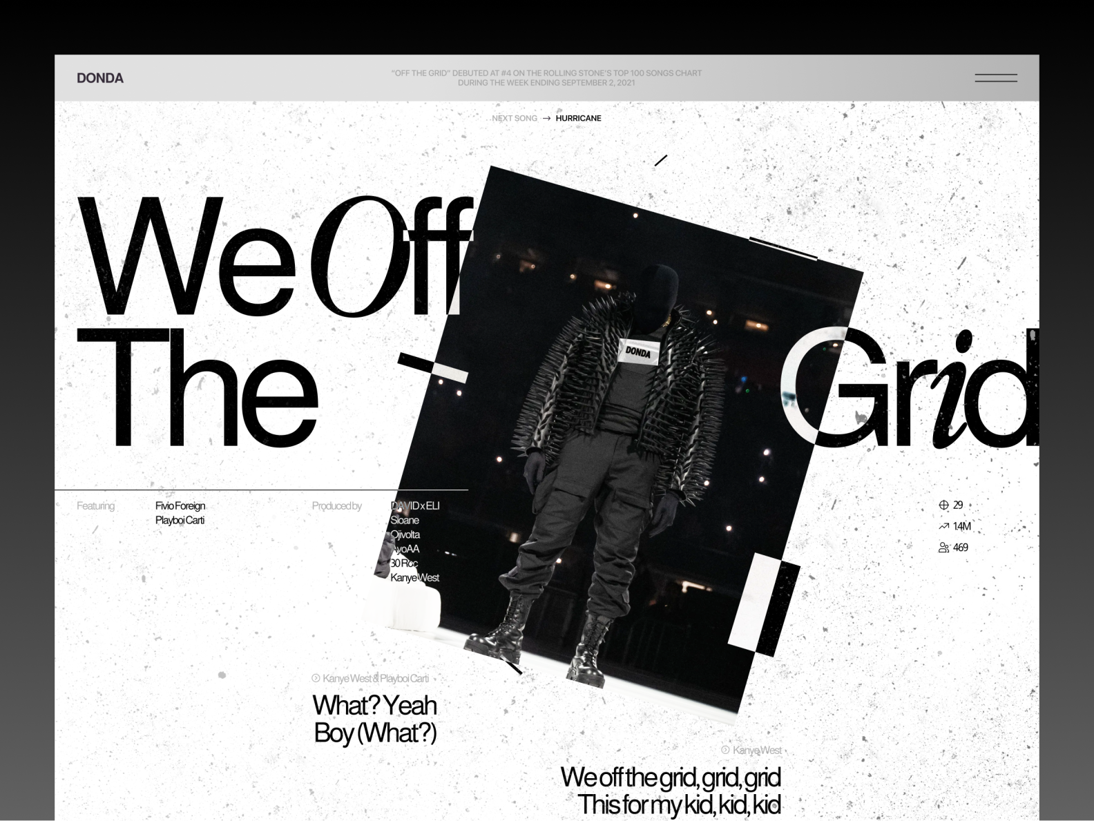 Kanye West — Donda Website Concept by Arsen Berezovsky for Clickable