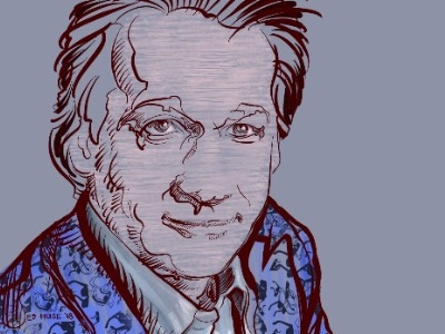 Bill Maher, based on his headshot my digital drawingbill maher procreate