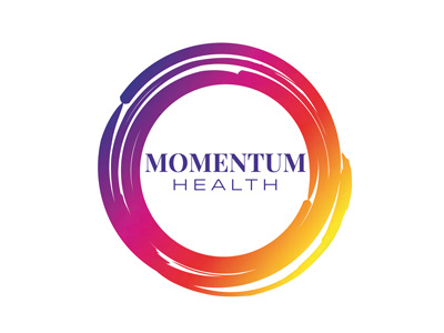 Momentum Health branding design logo public health