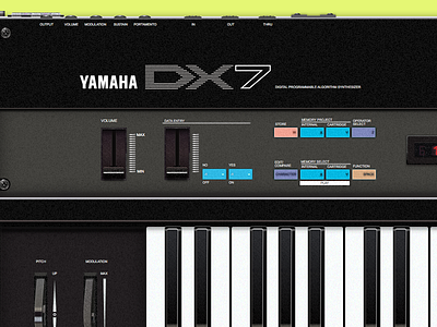 Yamaha DX7 80s dx7 interface music sketch synth yamaha