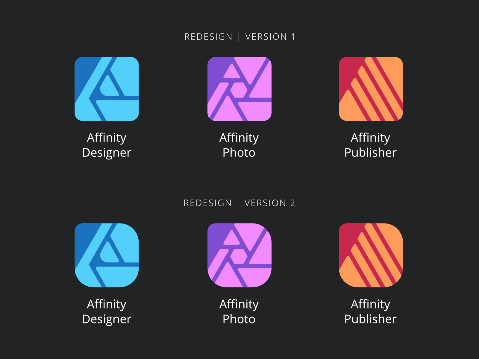Logo Concept - Affinity Icons by Yannis Wellemans on Dribbble