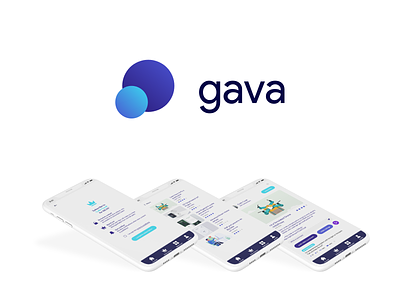 Bachelor Project - Gava app branding clean concept design interface learning platform logo mockup simple ui ux web webdesign