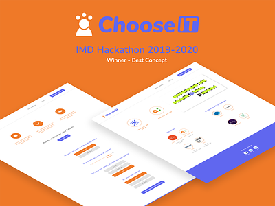 IMD Hackathon - ChooseIT branding clean concept design education frontend guide hackathon it simple ui ux uxui web webdesign website