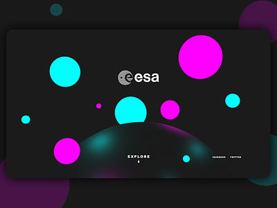 ESA Home Page Concept 3d esa homepage