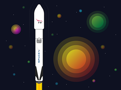 SpaceX - Falcon9 illustration space spacex