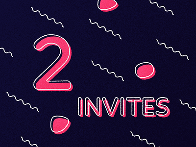 2 Invitations! 2 dribbble invitation invite invites join