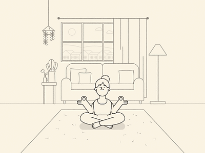 Yoga styleframe character design design illustration illustrator styleframe vector yoga