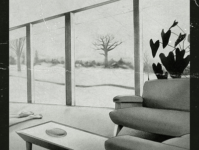 UNLIVING ROOM greyscale illustration illustration art interior livingroom monochrome texture