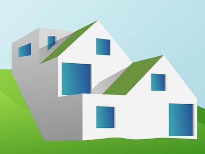 Home architecture blue design green home house icon minimal minimalism