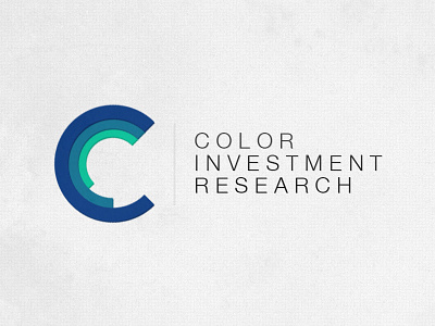 Color Investment Research analytics blue brand branding data financial gree identity investments logo research
