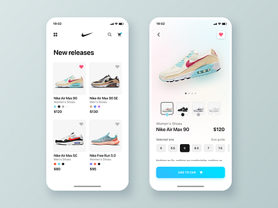 Nike Shoes | App Design Concept