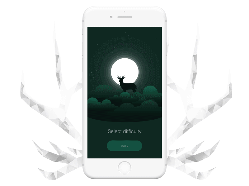 Oh Deer! animation choose level deer game level mobile game ui ui animation