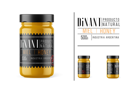 Dinant Creamed Honey art direction branding design graphic design logotype typography