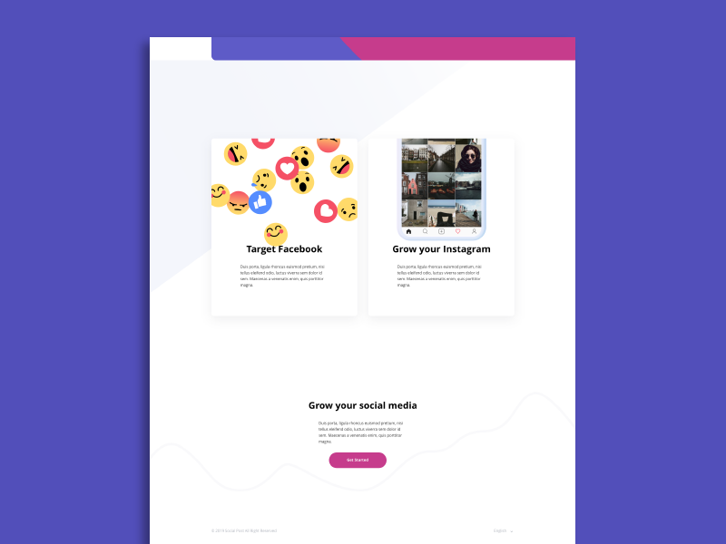 Landing Bottom designs flat social media branding illustration web design design uxdesign ui design webdesign uiux ui graphic design