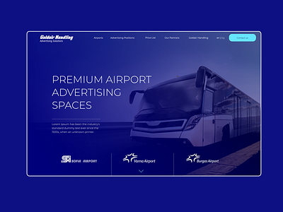 Landing page / AD Spaces design ui user interface ux