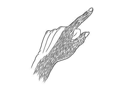 pointing hand adobe adobe draw digital illustration hand illustration line art texture vector illustration