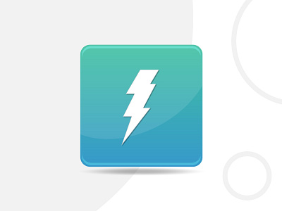 Logo for Lightening Fast Payment App app bolt design flash graphic logo logo design minimal splash