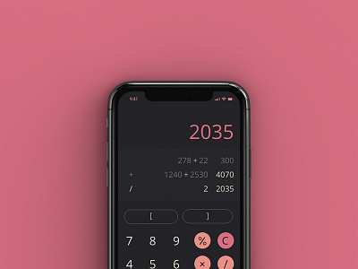 Daily UI 004 - Calculator