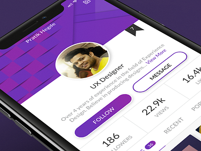 User Profile Page app daily ui daily ui 006 daily ui challenge design iphone x minimal mobile profile profile page ux ux design