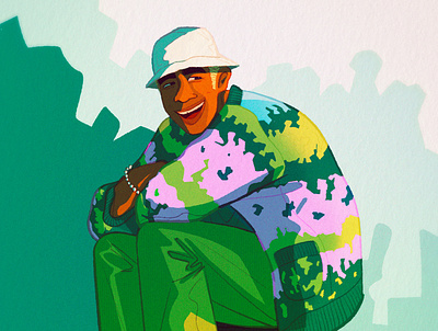 Tyler character character design color design digitalart fashion green illustration men people street style