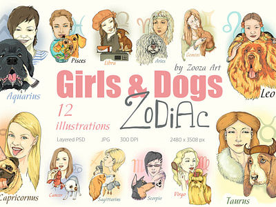 Zodiac illustrations