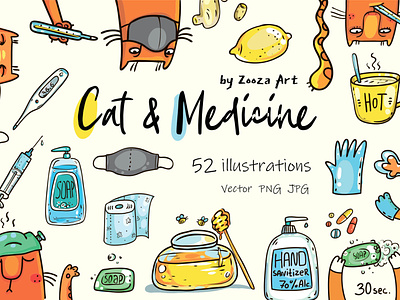 Cat and medicine