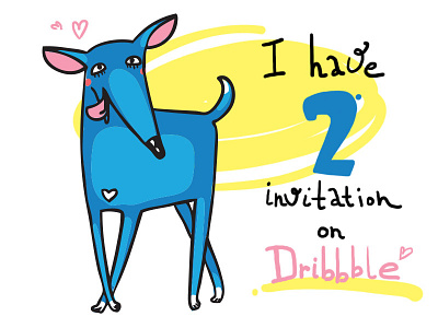 Inv dribbble invitation invite