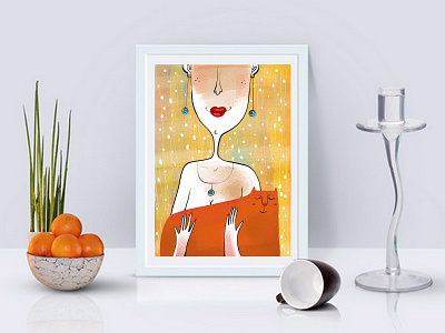 Lady&Cat cat cats illustration poster