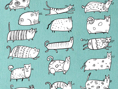 Run, cat, run! animal cat cats clipart design illustraion illustration illustrations prints stickers