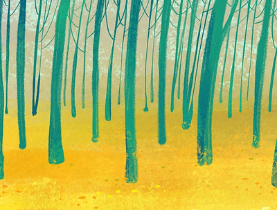 autumn forest autumn forest illustration landscape prints zooza