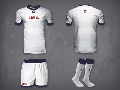 2016 USA Olympic Rugby Home Kit Concept athletics design graphic design jersey rugby sports sports design sports jersey under armour uniform uniform design