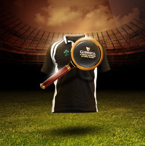 Guinness Rugby App app guinness user interface