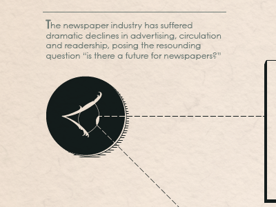 Breaking News Infographic - 1 development dotted line eye gentleman illustration infographic newspaper vintage