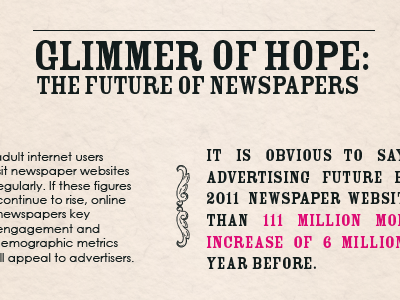 Breakingnews Infographic - 3 black dingbat future glimmer hope infographic newspaper of paper pink texture typography vintage