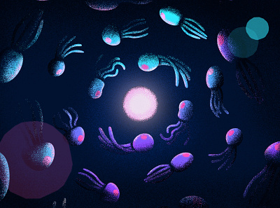 jellyfish design illustration vector