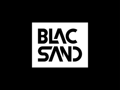 Blac Sand badge design logo typography