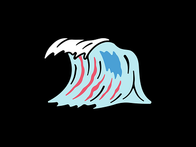 Happy 4th! fourth of july illustration summer surf water wave