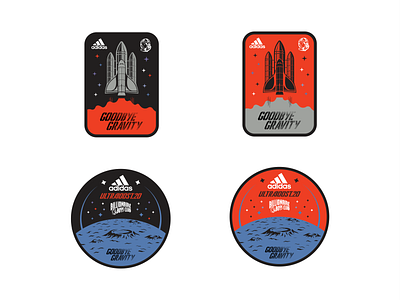 BBC X Adidas Patch Work badge brand patch space sport