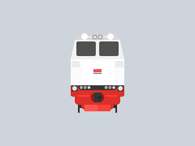 Locomotive CC 206 illustration locomotive train