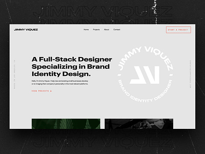 Designer Portfolio Website adobe branding design freelance graphic design homepage photoshop typography ui ux web webdesign webflow website