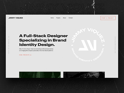 Designer Portfolio Website adobe branding design freelance graphic design homepage photoshop typography ui ux web webdesign webflow website