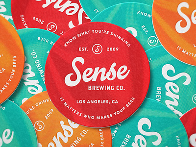 Coaster Design For Beer Company adobe alcohol beer brand brand identity branding branding design design freelance freelance designer logo logo design
